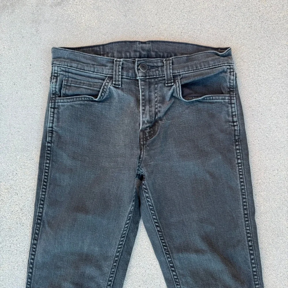 Levi's 511 Slim Fit Jeans Mens 30x30 Faded Black Denim Pants